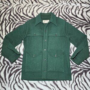 Filson Mackinaw USFS wool cruiser size mens 40 forrest green vintage lot 144